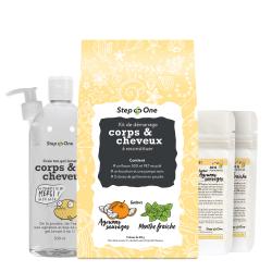 Coffret Gel lavant corps & cheveux à reconstituer senteurs : Agrumes sauvages et Menthe fraîche
