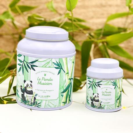 Bougie artisanale "Le panda musicien" Bougie artisanale "Le panda musicien"
