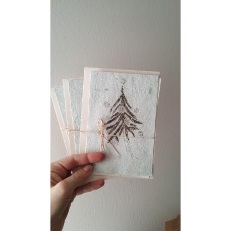 Carte de voeux sapin de Noël