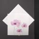 Carte aquarelle fleurs roses