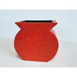 Vase Baya orange petits pois