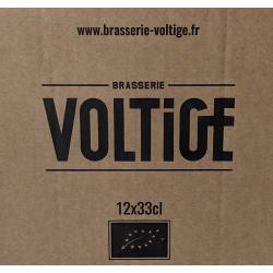 Carton 12x33cl bières bio 5 sortes - Brasserie Voltige