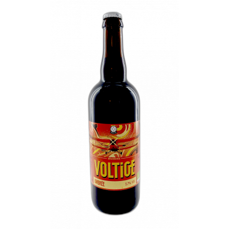Carton 6x75cl bières bio Ambrée | Brasserie Voltige Carton 6x75cl bières bio Ambrée | Brasserie Voltige