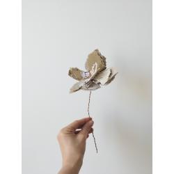 Fleur en papier ensemencé
