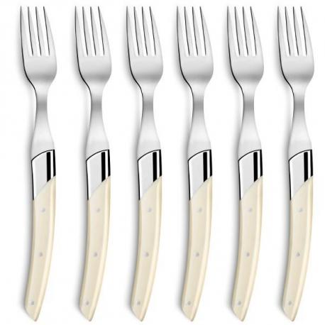 Coffret chêne fourchettes Le Thiers® Art Déco manche ivoirine