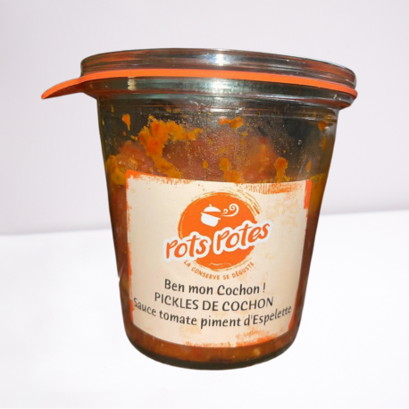 Pickles de cochon sauce tomate pimentd'espelette Pickles de cochon sauce tomate pimentd'espelette