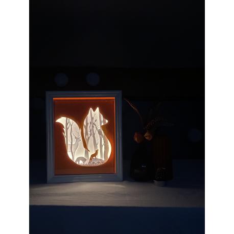 Cadre lumineux Renard