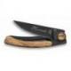 Couteau de poche Liner Lock Le Thiers® lame noire manche bois classique