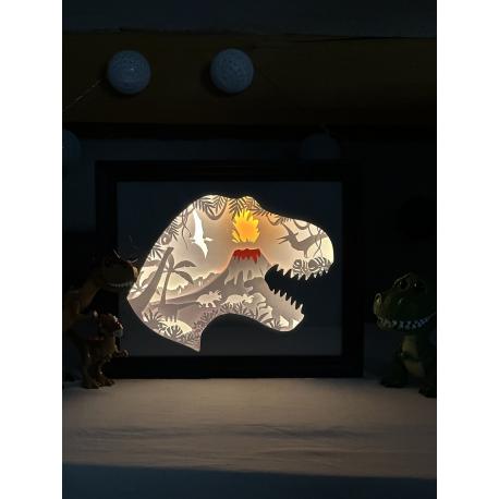 Cadre lumineux Dinosaures