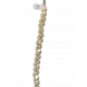 Bracelet J frivolité blanc cassé
