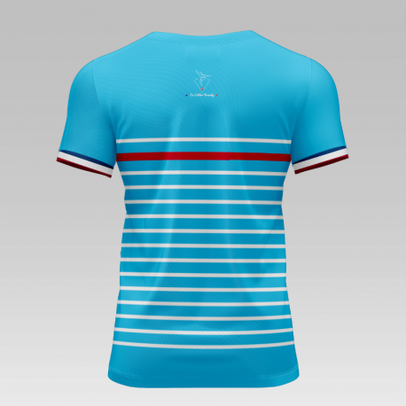 T-shirt de sport Made In France : La Marinière Bleue (F)