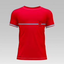 T-shirt de sport Made In France : Le Classique Rouge (F)
