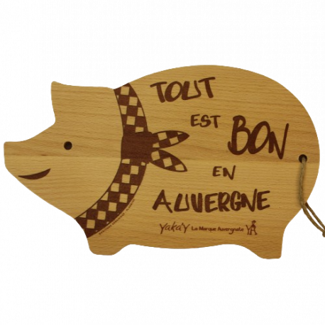 Planche bois forme cochon Planche bois forme cochon