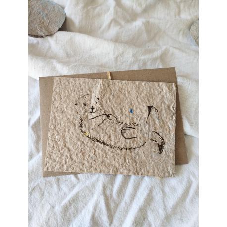 Carte postale loutre Carte postale loutre