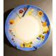 Assiette porcelaine bleu histoire de chat