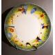 Assiette porcelaine verte histoire de chat