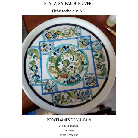 Fiche technique numero 1 plat a gateau bleu Fiche technique numero 1 plat a gateau bleu