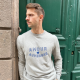 SWEAT MONTPEYROUX - SERIGRAPHIE AMOUR AUVERGNE BICOLORE, FABRIQUE EN AUVERGNE