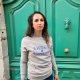 SWEAT MONTPEYROUX - SERIGRAPHIE AMOUR AUVERGNE BICOLORE, FABRIQUE EN AUVERGNE