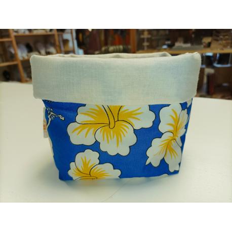 Panier en tissu + 6 lingettes démaquillantes Panier en tissu + 6 lingettes démaquillantes