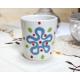 Tasse à motif bleu