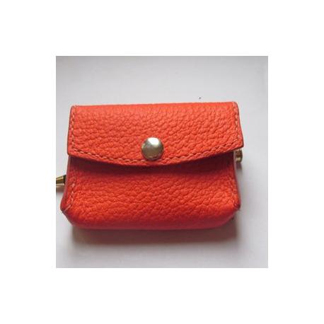 Porte monnaie cuir/ porte cartes style cartable
