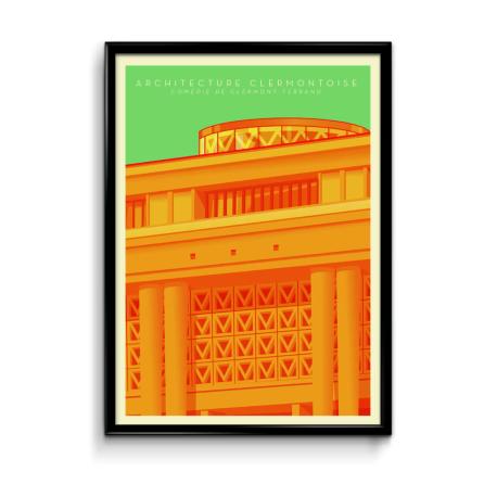 Affiche Architecture clermontoise Comédie de Clermont-Ferrand