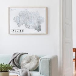 Carte Topographique de l’Allier