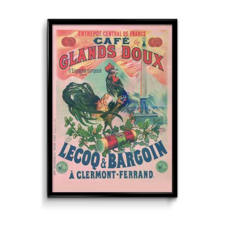 Affiche Café de glands doux Lecoq & Bargoin