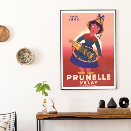 Affiche Liqueur Prunelle du Velay