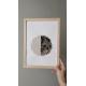 Tableau demi-lune sur fond blanc