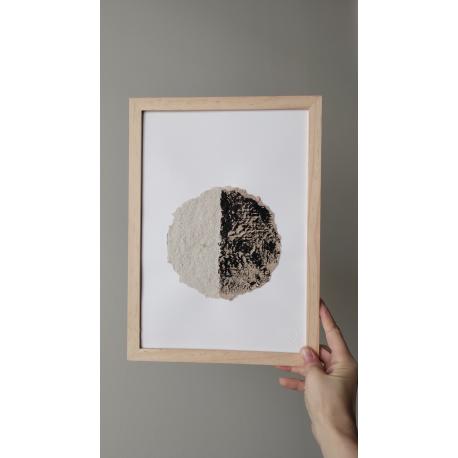 Tableau demi-lune sur fond blanc Tableau demi-lune sur fond blanc