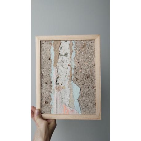 Tableau abstrait, paysage de café