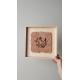 Tableau perroquet en papier d'argile
