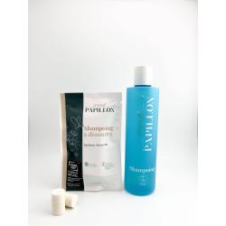 Shampoing rechargeable et pastilles à dissoudre