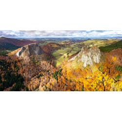 Photographie Roche Tuilière et Sanadoire en Automne, Puy-de-Dôme