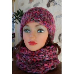 Bonnet et snood "Renoncules"