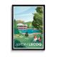 Affiche Jardin Lecoq Vue du lac