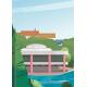 Affiche Jardin Lecoq Vue du lac
