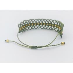Bracelet manchette macramé