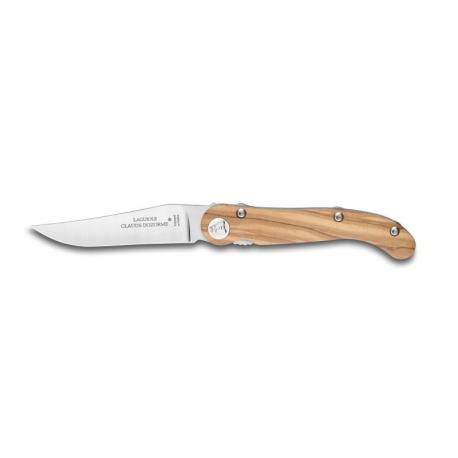 Couteau de poche Baroudeur Laguiole lame lisse manche olivier Couteau de poche Baroudeur Laguiole lame lisse manche olivier