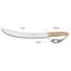 Sabre à Champagne Design manche chêne garde aluminium gris sur socle chêne