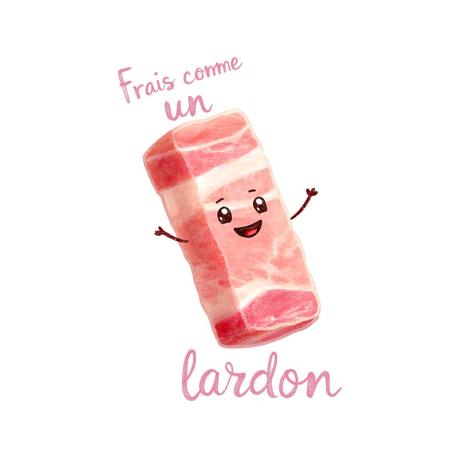 T-shirt "Frais comme un lardon"