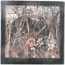 Grand magnet photo Roue bucolique