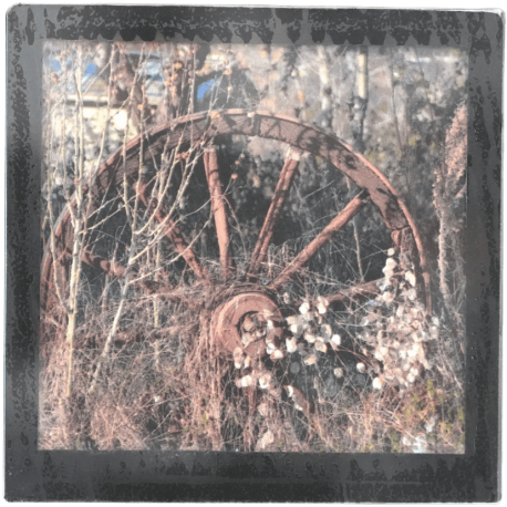 Grand magnet photo Roue bucolique