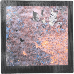 Grand magnet photo Plaque rouillée