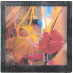 Grand magnet d'artiste photo Poteau décoré, pièce unique
