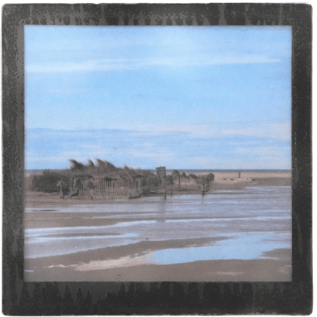 Grand magnet d'artiste photo Plage méditerranéenne