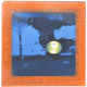 Petit magnet d'artiste photo Reflet bleu