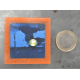 Petit magnet d'artiste photo Reflet bleu